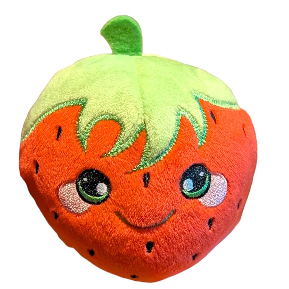 Squeezamals‎ Strawberry Plush Desserts Series Scented NWT Squishy Toy Red 3.5"